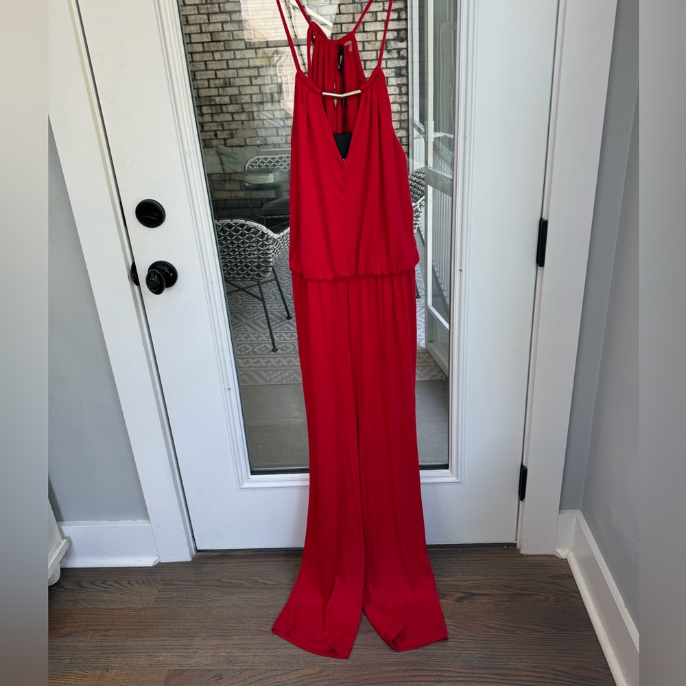 NWT Milano Red Jumpsuit Size M